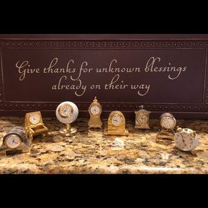 Miniature clocks collection
